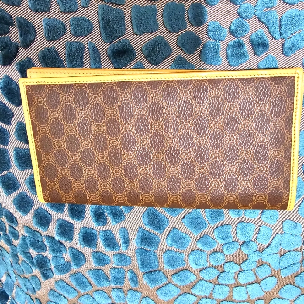 Authentic Celine Macadam Long Bi-Fold Wallet
